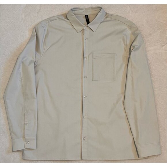 lululemon athletica Other - Lululemon Commission Long Sleeve Button Up Shirt Mens XXL Dove Grey Performance